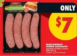 No Frills Marcangelo jumbo sausages offer