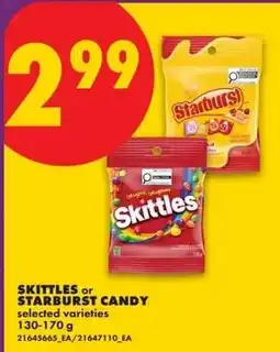 No Frills Skittles or Starburst candy offer