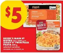 No Frills Reser's main st bistro pasta offer