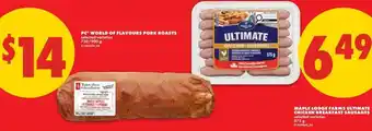 No Frills pc world of flavours pork roasts offer