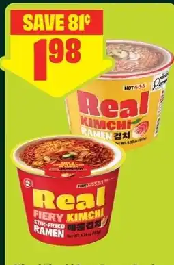 FreshCo Real Fiery Kimchi Ramen offer