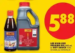 No Frills Lee Kum Kee sesame oil 445 ml or soy sauce 1.9 l offer