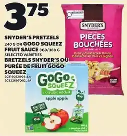 Independent Grocer Snyder's pretzels offer