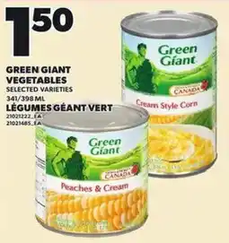 Independent Grocer Green Giant vegetables selected varieties offer