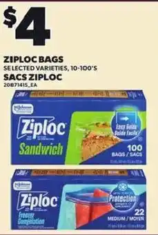 Independent Grocer Ziploc bags offer