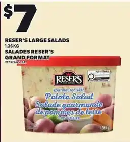 Independent Grocer Reser's large salads offer