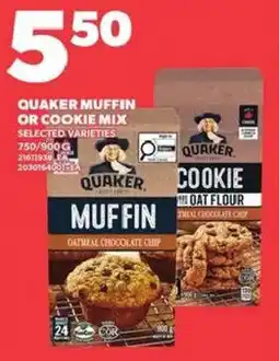 Independent Grocer Quaker muffin or cookie mix offer