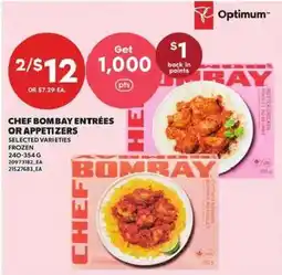 Independent Grocer Chef Bombay entrées or appetizers offer