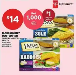 Independent Grocer Janes lightly dusted fish offer