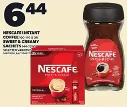Independent Grocer Nescafe instant coffee sweet & creamy offer