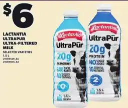 Independent Grocer Lactantia ultra-pur ultra-filtered milk offer
