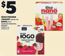 Independent Grocer iogo frozen yogurt bars offer