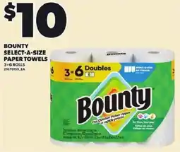 Independent Grocer Bounty select-a-size paper towels offer