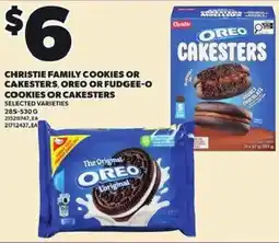 Independent Grocer Christie family cookies or cakesters, oreo or fudgee-o cookies or cakesters offer