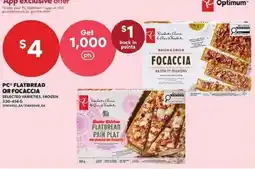 Independent Grocer PC flatbread or focaccia offer
