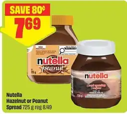 FreshCo Nutella Hazelnut or Peanut Spread offer