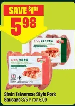 FreshCo Siwin Taiwanese Style Pork Sausage offer