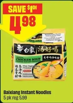 FreshCo Baixiang Instant Noodles offer