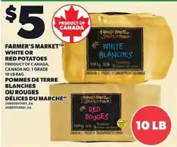 Independent Grocer Farmer's Market white or red potatoes offer