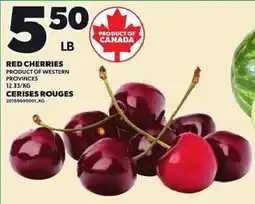 Independent Grocer Red cherries offer
