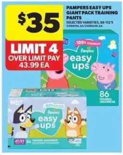 Real Canadian Superstore Pampers Easy Ups Giant Pack Training Pants offer