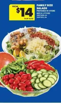 Real Canadian Superstore Family Size Salads offer