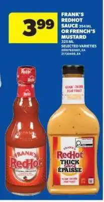 Real Canadian Superstore Frank's RedHot Sauce or French's Mustard offer