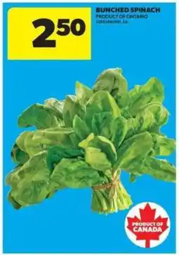 Real Canadian Superstore BUNCHED SPINACH offer