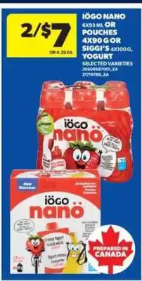 Real Canadian Superstore iÖGO nano yogurt offer