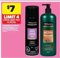 Real Canadian Superstore TRESemmé Shampoo, Conditioner or Styling Products offer