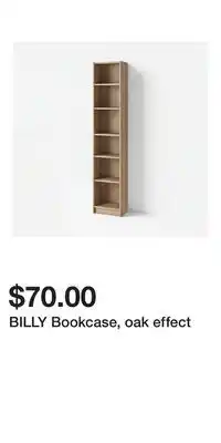 IKEA BILLY Bookcase, oak effect offer