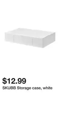 IKEA SKUBB Storage case, white offer