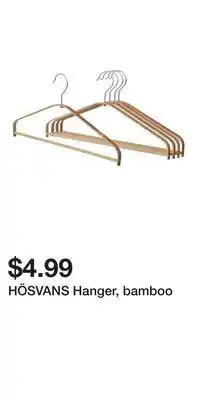 IKEA HÖSVANS Hanger, bamboo offer