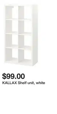 IKEA KALLAX Shelf unit, white offer