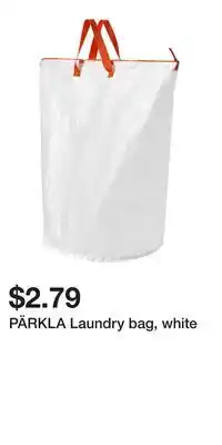 IKEA PÄRKLA Laundry bag, white offer