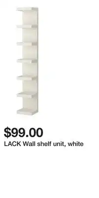 IKEA LACK Wall shelf unit, white offer
