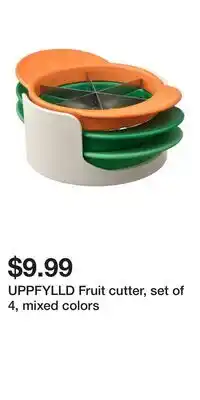 IKEA UPPFYLLD Fruit cutter, set of 4, mixed colors offer
