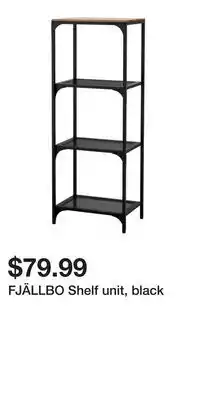 IKEA FJÄLLBO Shelf unit, black offer