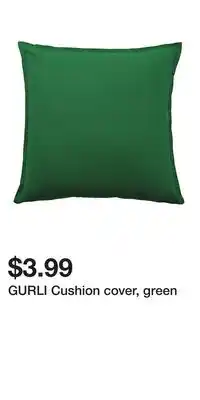 IKEA GURLI Cushion cover, green offer