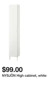 IKEA NYSJÖN High cabinet, white offer
