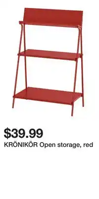 IKEA KRÖNIKÖR Open storage, red offer
