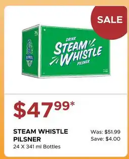The Beer Store STEAM WHISTLE PILSNER offer