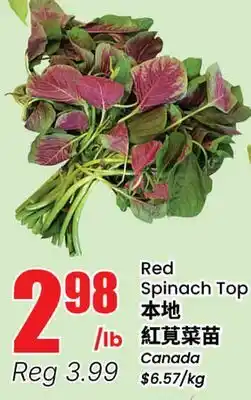 Btrust Supermarket Red Spinach Top offer