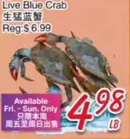 Foody Mart Live Blue Crab offer