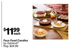 Michaels Faux Food Candles offer