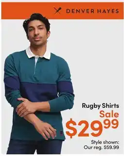 Mark's DENVER HAYES Rugby Shirts offer