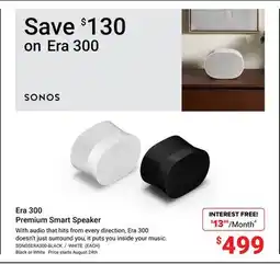 Visions Electronics Era 300 Premium Smart Speaker Sonos offer