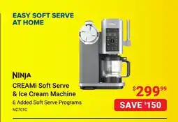 Visions Electronics NINJA CREAMi Soft Serve & Ice Cream Machine offer