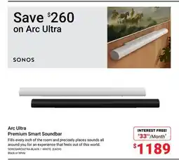 Visions Electronics Arc Ultra Premium Smart Soundbar offer