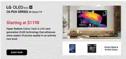 Visions Electronics LG OLED evo AI C6 PUA SERIES 4K Smart TV offer